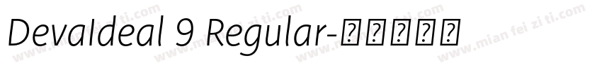 DevaIdeal 9 Regular字体转换